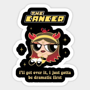 Cancer zodiac girl design Sticker